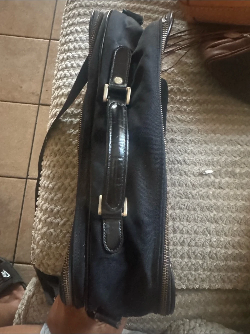 Moschino Black Messenger Bag